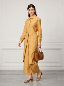 Sleekvia 女士水钻镂空设计时尚日常百搭高跟凉鞋 - 杏色 - 查看 6