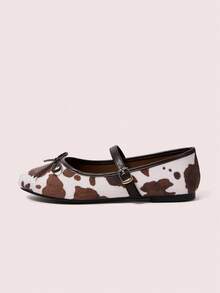 CUCCOO DOLLMOD Women's Buckle Design Casual Fashionable Flat Sandals For Christmas - Coffee Brown - View 6