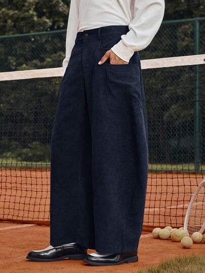 SWAVVY Men's Fashionable Corduroy Pants, Autumn/Winter