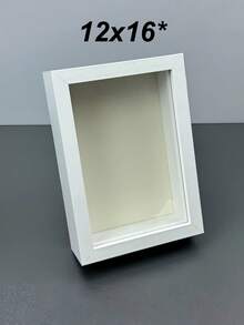 3D镂空玻璃框压花干花蝴蝶标本立体展示盒创意DIY墙面艺术家居装饰客厅卧室美学 - 白色 - 查看 11