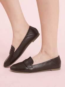 CUCCOO DOLLMOD Mocasines planos de unicolor versátiles y casuales para mujeres - Marrón - Ver 5