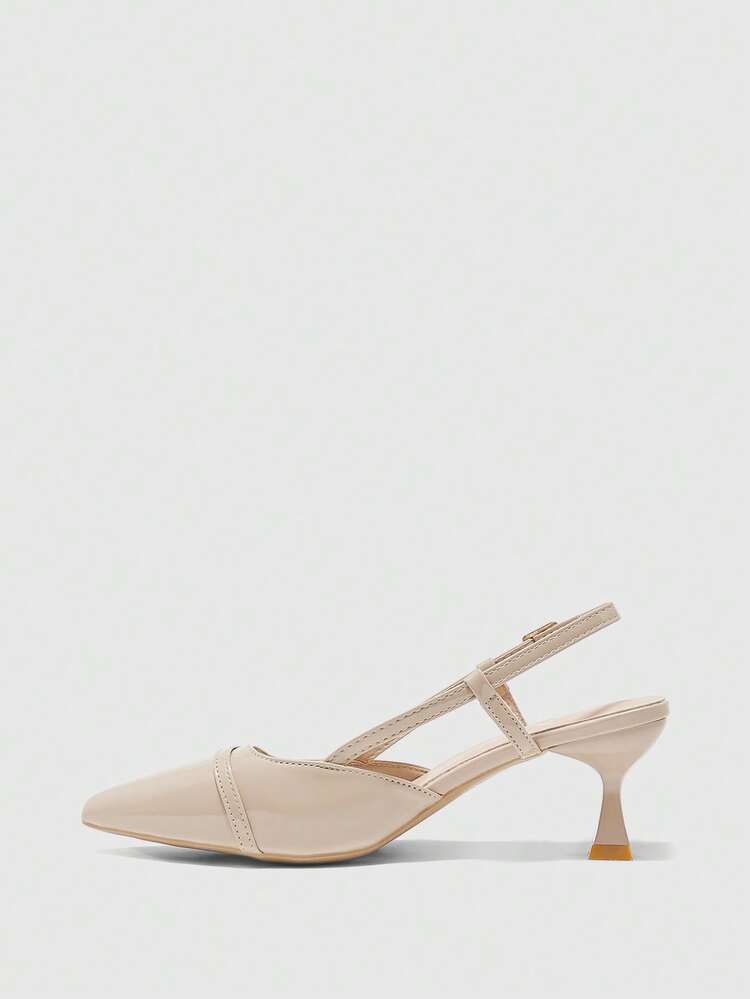 CUCCOO BIZCHIC Minimalist Solid Color Pointed Toe Women Pumps For Christmas