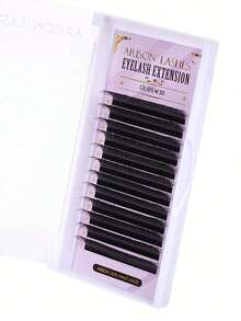 3D W Vorgeformte Volumen Wimpern W3D Form Wimpernverlängerung für Weihnachten, kann mit YY Cilios Y W automatisch blühenden Wimpern für den kombiniert werden - Schwarz - Übersicht 4