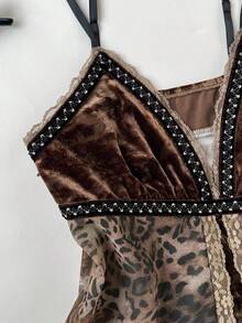 Elamini Women's Fashionable Sexy Leopard Print Camisole - Multicolor - View 4