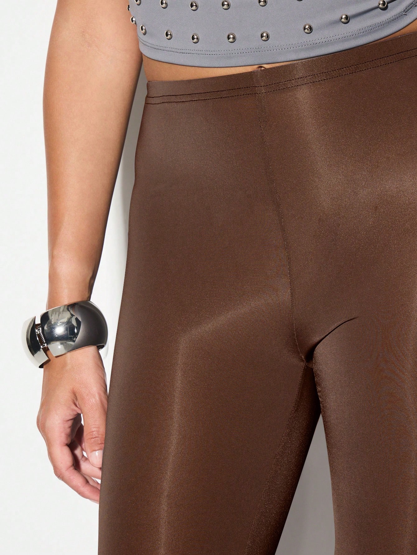 KIZN High Waisted Capri Leggings With Stretchy Fit