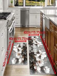 1pc Kitchen Mat, Can Be Used As Floor Mat, Countertop Mat, Bathroom Mat, Non-Slip, Washable, Absorbent, Anti-Slip, Anti-Fouling, Suitable For Farmhouse, Entryway, Indoor, Room Decor, Kitchen, Dining Room, Small Office/Home Office, Sink, Laundry Room - Multicolor - View 3