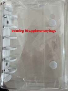 A7 Transparent Portable File Folder With Double Snap Design, Can Store Beautiful Photos, Can Be Used As Photo Album, Money Saving, Stationery, Notebook, Sticker Book, Office Supplies, School Supplies, Back To School - Multicolor - View 19