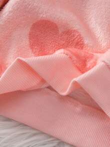 Babygirl Cute Fluffy Pattern Long Sleeve Loungewear Set, Casual For Autumn/Winter - Multicolor - View 5