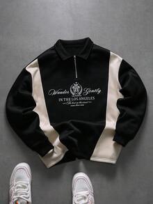 PAVTROS 男士时尚休闲拉链半开襟Polo衫 - 彩色 - 查看 3