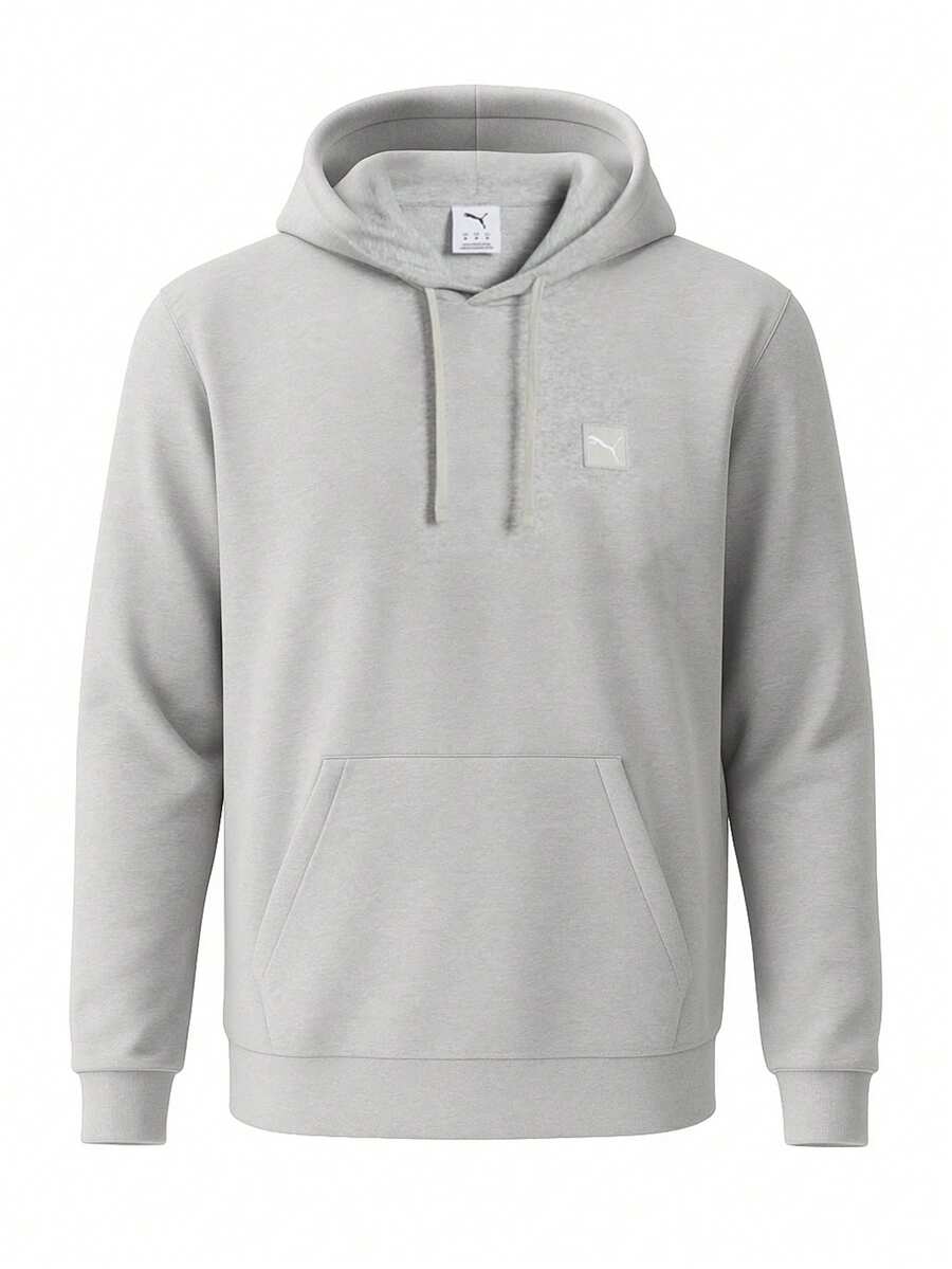 Puma Essentials Elevated Men Hoodie Light Grey - Cinza - Ver 1