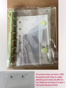 A7 Transparent Portable File Folder With Double Snap Design, Can Store Beautiful Photos, Can Be Used As Photo Album, Money Saving, Stationery, Notebook, Sticker Book, Office Supplies, School Supplies, Back To School - Multicolor - View 28