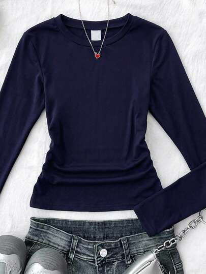 Teen Girls Solid Color Star Pattern Pleated Camisole, Suitable For Casual Wear, Winter Vacation Suitable For All Seasons - Spring, Summer, Autumn, Winter