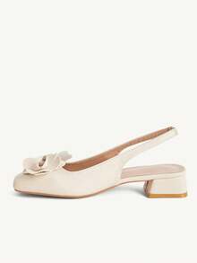 CUCCOO CHICEST 女士休闲简约平底鞋，饰有3D立体花朵图案 - 杏色 - 查看 8