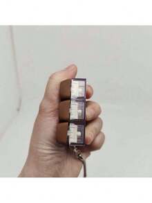 猫形钥匙扣减压坐立不安玩具，机械键盘开关测试器，钥匙圈，桌面装饰，手机吊坠，创意新奇抗焦虑流行坐立不安玩具 - 彩色 - 查看 13