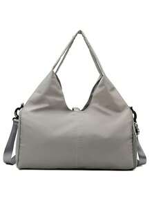 1件装健身包旅行包男女通用旅行手提包，带鞋仓，运动健身手提包周末包过夜包瑜伽垫包，适用于游泳、篮球等运动，粉色女士大容量瑜伽健身包，独立鞋柜 - 耐用涤纶材质，拉链封口，建议手洗，运动配件 | Vitality Accessories | 耐用拉链封口