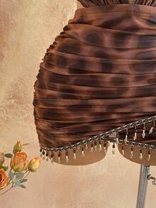 Soleia Đầm ôm sát cổ khoét sâu họa tiết cổ điển gợi cảm dành cho nữ, thích hợp cho tiệc tùng ngày lễ, Giáng sinh, đêm hẹn hò, hộp đêm, phong cách Bohemian, Boho, kỳ nghỉ, mùa thu - Nhiều màu - Xem 5