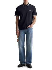 Hugo Boss Paddy Men's Polo Shirt Navy Blue - Navy Blue - View 3