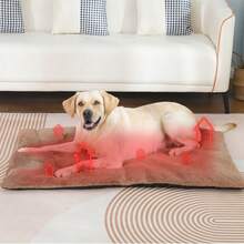 1PC Self-Heating Cat Bed, 5-Layer Insulation Self-Heating Cat Mat, Self-Heating Crate Mat With Soft Sherpa Top, Suitable For Dogs And Cats, Self-Heating Cat And Dog Mattress, Cat Pet Warming Mat - Multicolor - View 4