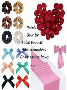 1 Thước vải thủ công mềm mại DIY Chất liệu lụa giả satin bóng cho váy cưới, váy lót, khăn trải bàn, phông nền trang trí nhà cửa - màu đen - Xem 6