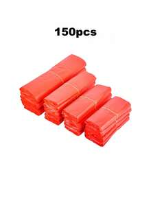 50/ 100 /150 /200 PCS Red Waistcoat Grocery Bags Heavy Duty Plastic Shopping Bags Reusable Tear Resistant Market Storage Bags For Supermarket Retail Store Household Essentials - Red - View 9