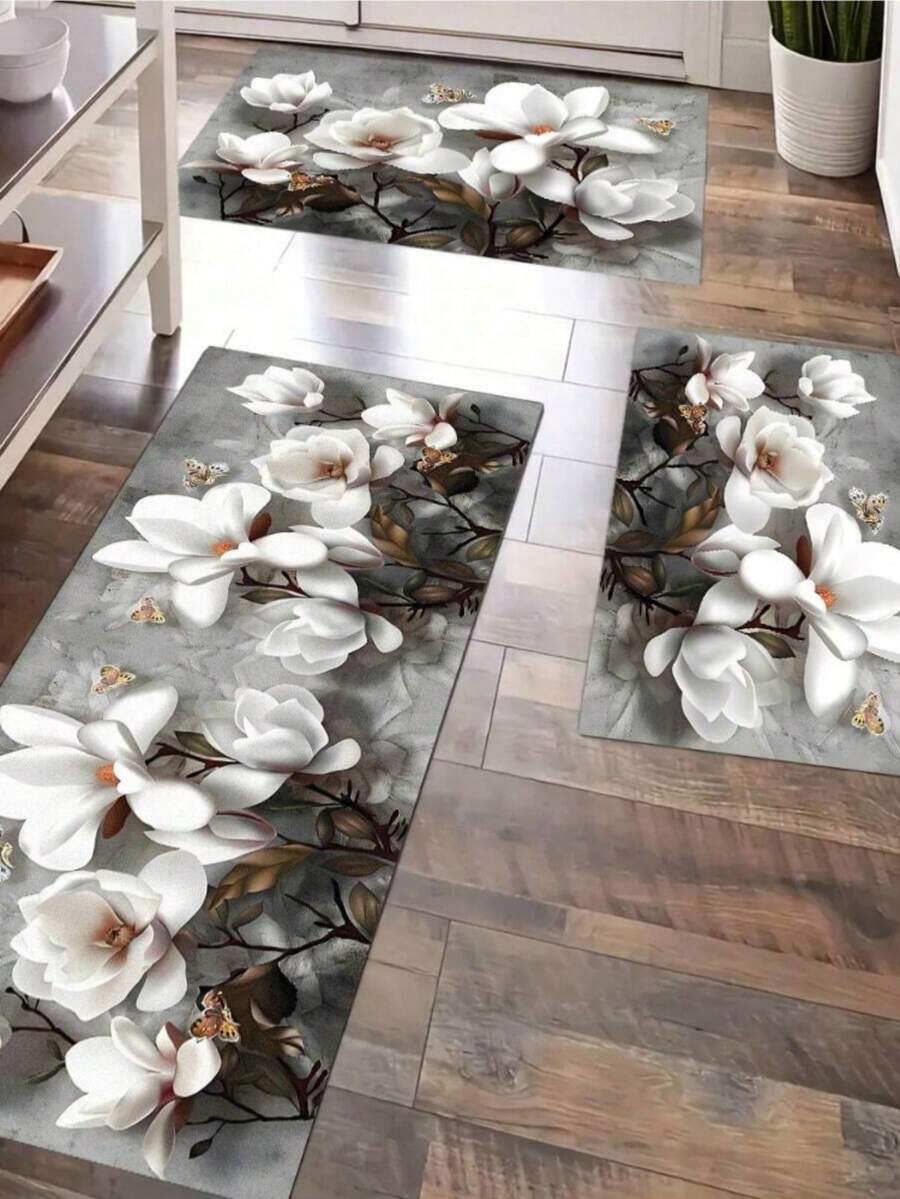 1pc Kitchen Mat, Can Be Used As Floor Mat, Countertop Mat, Bathroom Mat, Non-Slip, Washable, Absorbent, Anti-Slip, Anti-Fouling, Suitable For Farmhouse, Entryway, Indoor, Room Decor, Kitchen, Dining Room, Small Office/Home Office, Sink, Laundry Room - Multicolor - View 1