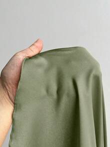 Maweii 大码女式纯色立领系腰长袖荷叶边袖口A字衬衫，优雅女士，适合圣诞节、新年、感恩节、休闲、派对、约会、庆典等场合。 - 軍綠色 - 查看 6