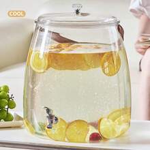Drinks Dispenser, Drinks Bucket, With, With Stand, Sealed, Juice Jug, Holder For Ice Water Jug, For Cold Water, Iced Teas - Multicolor - View 4