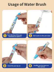 儿童水彩画布大号涂鸦本，安全水溶性颜料，绘画干燥不留痕迹，幼儿园亲子互动玩具，培养儿童创造力，防水防撕裂布料，卷筒设计，方便收纳，圣诞节涂鸦水彩画布艺术启蒙必备工具，防水便携旅行画板，万圣节感恩节礼物优化 - 彩色 - 查看 7