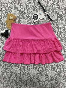 INAWLY Váy ngắn màu hồng cổ điển theo phong cách Y2K, hoàn hảo cho ngày lễ tình nhân hoặc lễ hội âm nhạc. Váy cũng mang phong cách Harajuku tay ngắn Gothic Punk và nét ngọt ngào, cổ tích mùa hè gợi nhớ đến những năm 90. - Nhiều màu - Xem 2