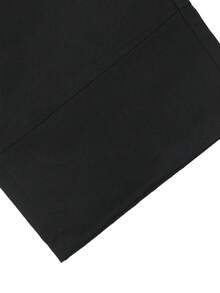 Plus Size Men's Bib Overalls, Multi-Pocket Cargo Bib Pants, Fashion Versatile Casual Straight Leg Bib Pants,Manfinity Hypemode,Mardi Gras,Streetwear,Vintage,Vacation,I Love My Boyfriend,Plus Size Men - Black - View 6