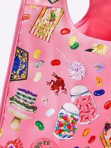 HARRY POTTER X SHEIN 女士手提包 - 粉色 - 查看 4