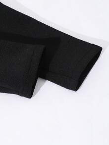 SHEIN Tween-Mädchen Elegantes Partykleid mit Farbblock und Strass-Schleifendekor