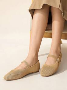 CUCCOO BASICS Women Casual Versatile Commute Simple Flats For Christmas - Khaki - View 8