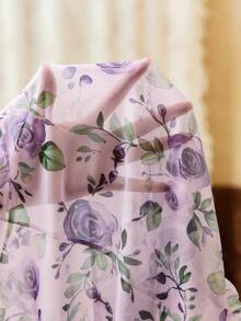 Snug Zone Women's Floral Print Ruffle Trim Camisole Nightgown - Multicolor - View 7