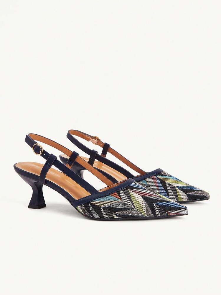 CUCCOO CHICEST Women's Geometric Pattern Pointed Toe Elegant High Heel Shoes With Buckle Design Elegant Shoes Wedding Shoes Summer Shoes Bride Shoes
