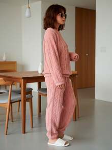 Women Pajama Sets - Pink - View 2