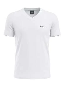 Hugo Boss Men's V Shirt White - 白色 - 查看 4