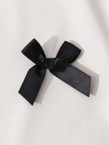 SHEIN Tween-Mädchen Elegantes Partykleid mit Farbblock und Strass-Schleifendekor