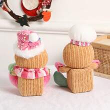 1PC New Christmas Gingerbread Man With Hood, Party Ornament, Gift Figurine, Decoration - Multicolor - View 5