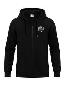 Puma Class Relaxed Women Full Zip Hoodie Black - Black - View 1