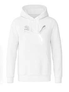 Puma Essentials Metallic Women Hoodie White - White - View 1