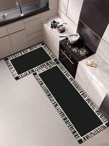 1 buah Keset Dapur Beludru Teknologi Diatom Gaya Minimalis Gelap. Karpet Dapur yang Menyerap dan Anti Kotor, Karpet Dapur Tahan Debu, Anti Selip dan Mudah Dirawat. Dapat Digunakan Sebagai Keset Dapur, Keset Ruang Makan, Keset Koridor, Keset Ruang Cuci, Dekorasi Ruangan. - MultiWarna - View 4