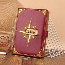 Lock Diary For Women & Men With Pen, A5 240 Pages Journal With Lock, Vintage Edge Refillable Leather Journaling Notebooks - A5 - View 1