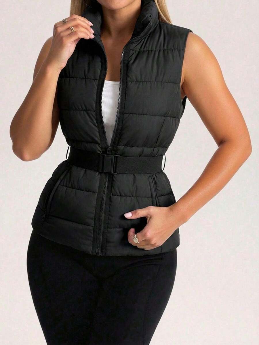 Big City Women Sweater Vests - 黑色 - 查看 1