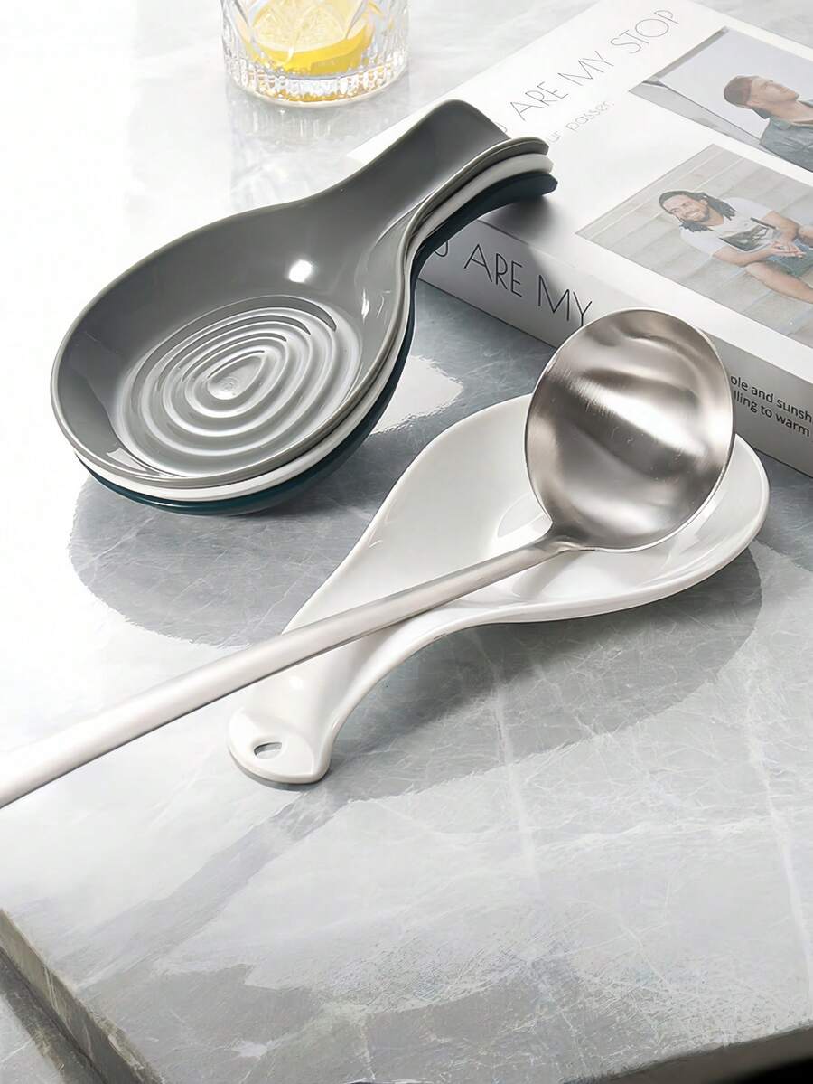 1个耐热塑料勺架，适用于厨房台面、餐具架，适合日常厨房使用。加厚设计，易于清洁，可用洗碗机清洗。 - 彩色 - 查看 1