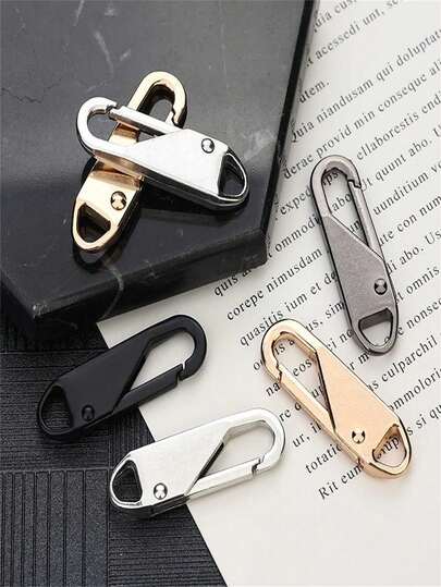 5/10pcs Zipper Heads, Universal Zipper Replacement Heads For Down Jackets, Backpacks, Handbags, Coats, Multiple Colors Available