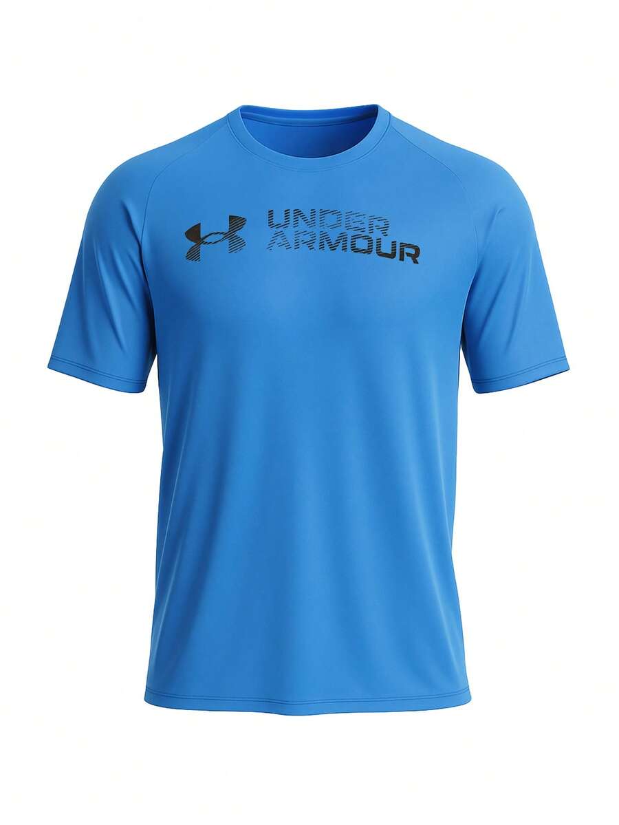 Under Armour Tech Reflective Men's Short Sleeve Blue - Màu xanh lam - Xem 1