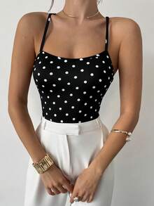 Firerie Women's Elegant Romantic Bohemian Print Criss-Cross Backless Bodysuit, Suitable For Hawaiian Beach Vacation And Dates - Black - View 7