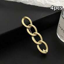 1/2/3/4pcs Invisible Waist Adjuster Buckle, Jeans & Skirts Waist Reducer, No Sewing Required, Detachable