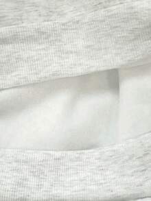 Rina Fox Women's Loose Half-Zip 2 In 1 Casual Style Polo Collar Grey Fleece Pullover Sweatshirt - Grey - View 5